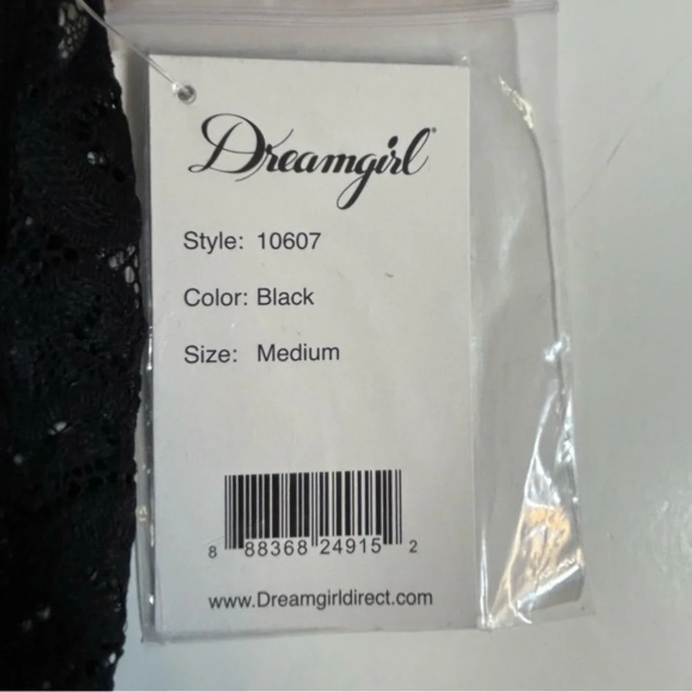 Dreamgirl Black Babydoll Bustier Garter Lingerie Size M‎ NWT - Picture 12 of 12